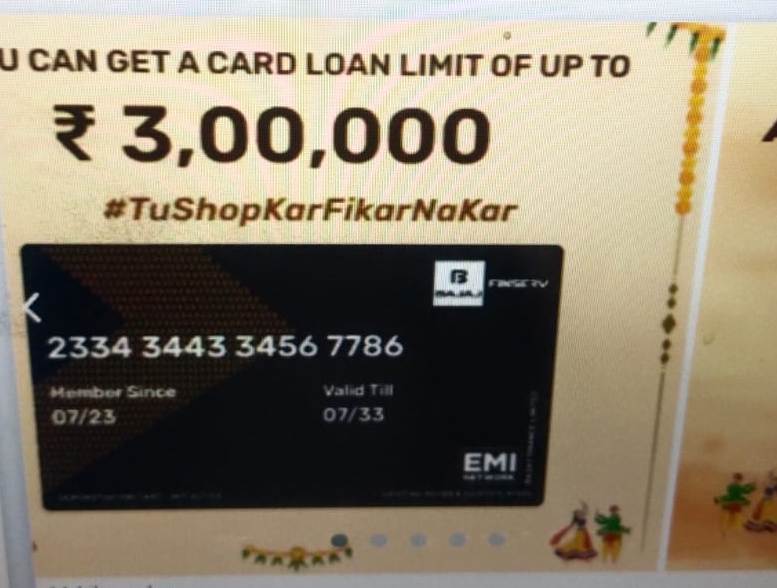 Bajaj Finsrev Insta EMI Card